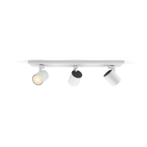 Philips Hue Runner Triple Spotlight | Adjustable White LED 480mm| Smart Ceiling Spot Light Bar - White